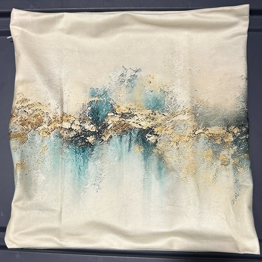 2 Boho Style Abstract Art Throw Pillows - Picture 6 of 8